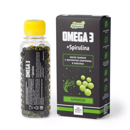 Омега-3 (со спирулиной)
