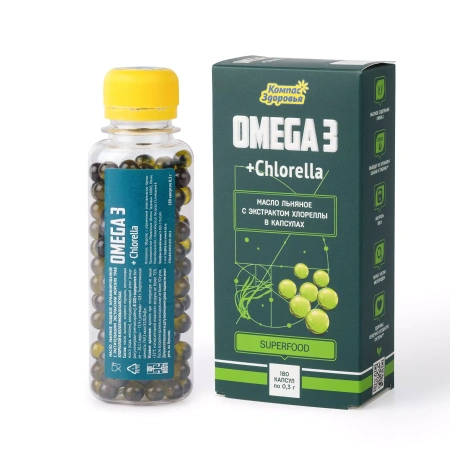 Омега-3 (с хлореллой)